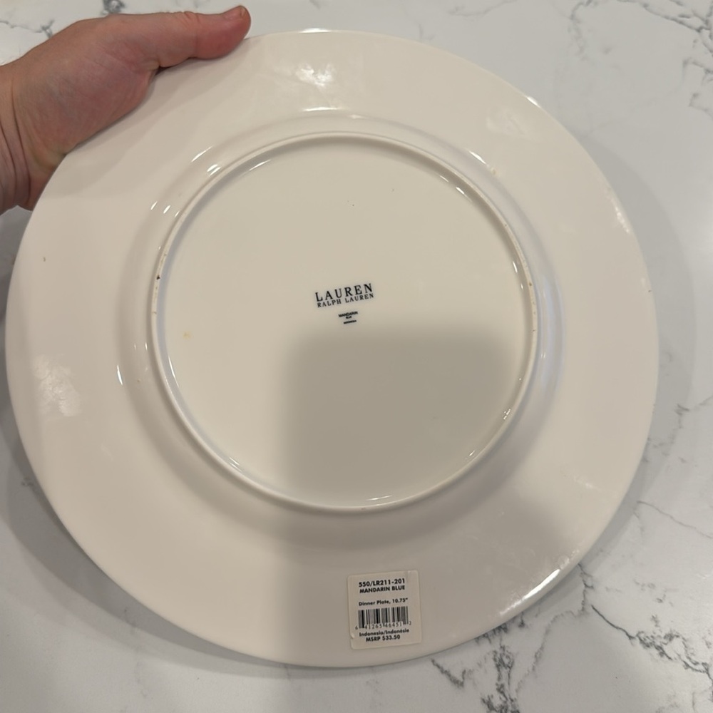 Ralph Lauren Mandarin Blue Dinner Plate - Picture 2 of 2